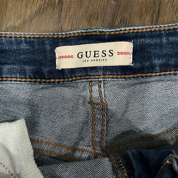 Guess Distressed Jean Shorts - Picture 4 of 10